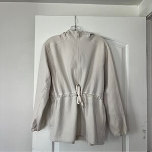 Lululemon drawstring zip-up, cream